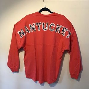 Spirit Jersey Nantucket Size Medium, plain front -  wording on back of shirt.
